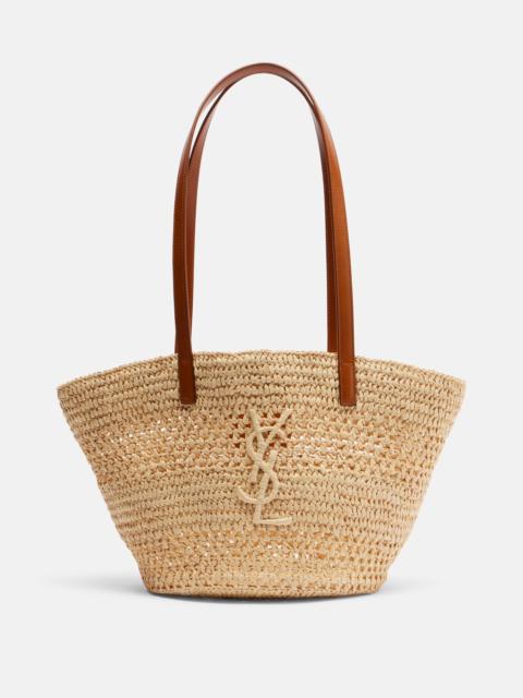 SAINT LAURENT Panier Small raffia bucket bag