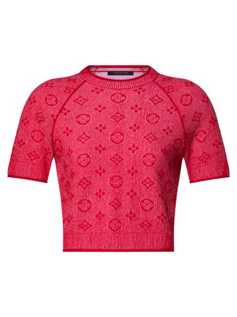 Louis Vuitton Monogram Tweed-Effect Knit Top