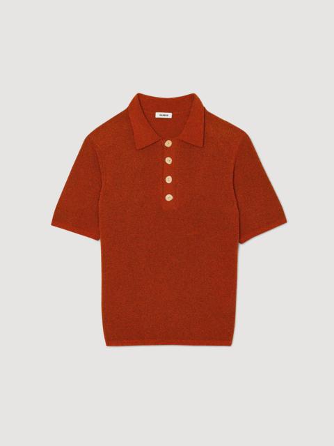 Sandro TERRY KNIT POLO SHIRT