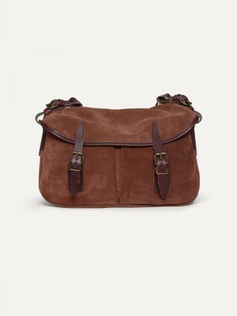 Bleu de Chauffe MUSETTE S FISHERMAN'S BAG / SUEDE - RUBY BROWN
