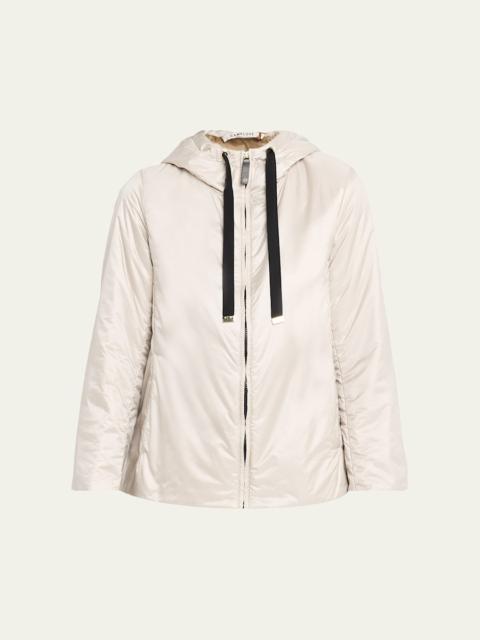 Max Mara Studio Hooded Water-Repellent Canvas Jacket