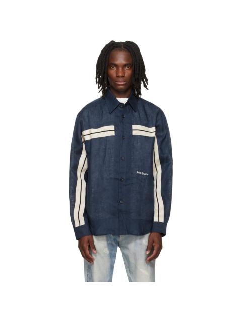Palm Angels Navy Classic Logo Track Shirt