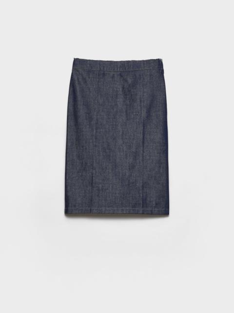 Prada Denim pencil skirt