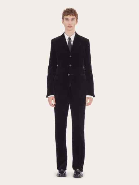 FERRAGAMO VELVET SINGLE BREASTED SUIT