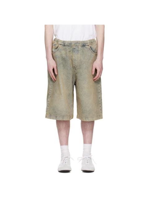 entire studios Blue Spar Denim Shorts