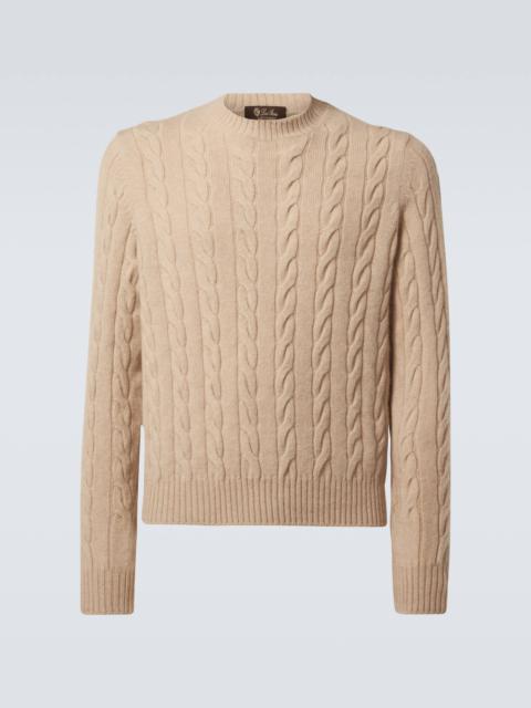 Cable-knit cashmere sweater