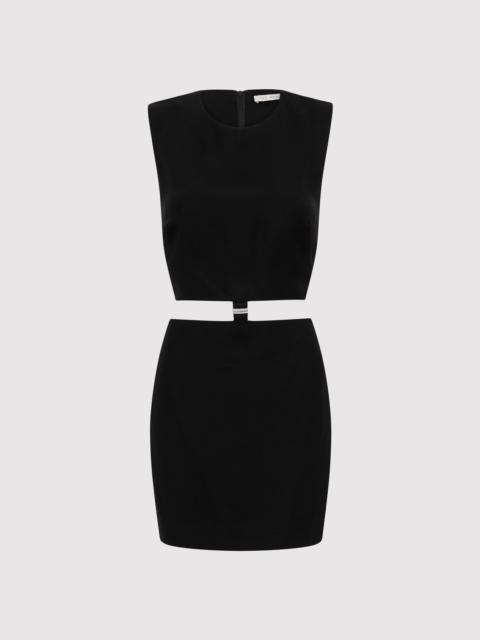 ST. AGNI Clip Buckle Mini Dress - Black