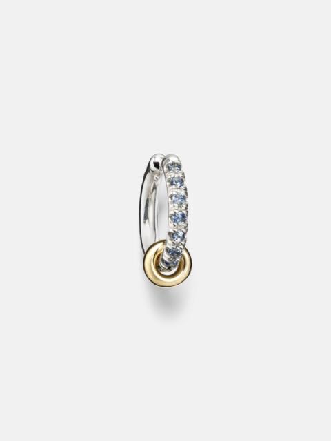 Spinelli Kilcollin Ombré sterling silver and 18kt yellow gold ear cuff with sapphires