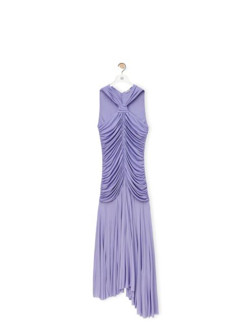 Loewe Draped long dress in crepe jersey