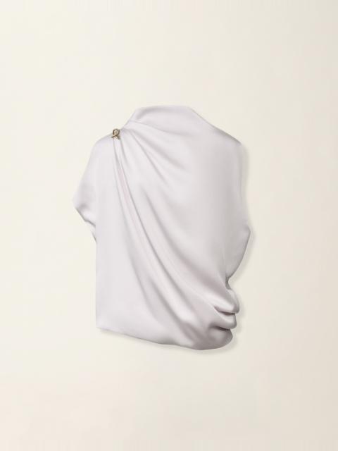 FABIANA FILIPPI Glossy enver satin top