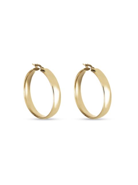 STONE AND STRAND Large Gold Glider Hoops