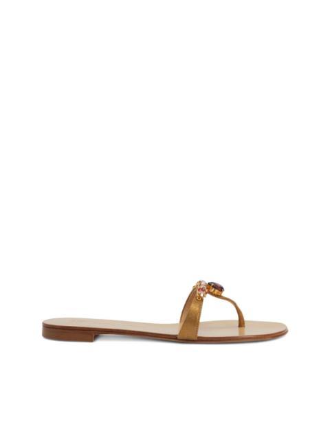 Giuseppe Zanotti Katisha embellished thong sandals
