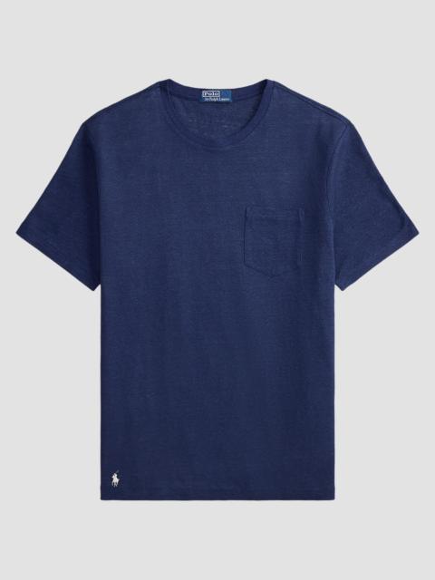 Polo Ralph Lauren Men's Standard-Fit Linen Mesh T-Shirt - Newport Navy