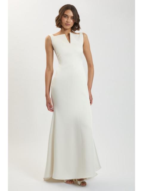KAREN MILLEN Petite Tailored Satin Clean Maxi Dress