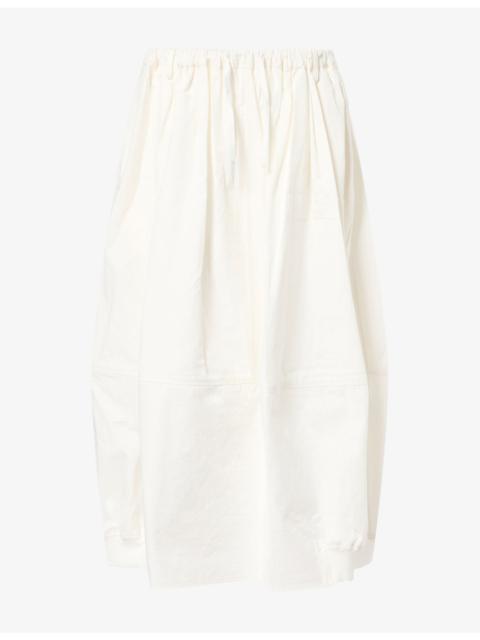 MELITTA BAUMEISTER Ruched Bomber Cotton Maxi Skirt