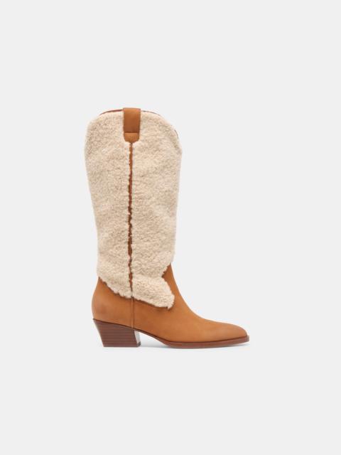dolce vita MYKEL PLUSH BOOTS CARAMEL NUBUCK