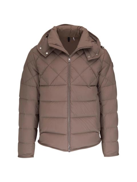 quilted hooded padded jacket