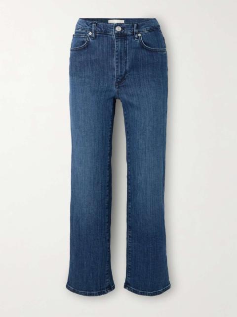 FRAME Le Sleek cropped high-rise straight-leg jeans