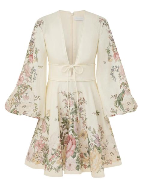 Zimmermann WAVERLY PLUNGE MINI DRESS