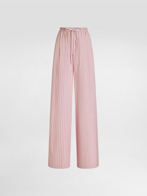 Dolce & Gabbana Striped poplin trousers