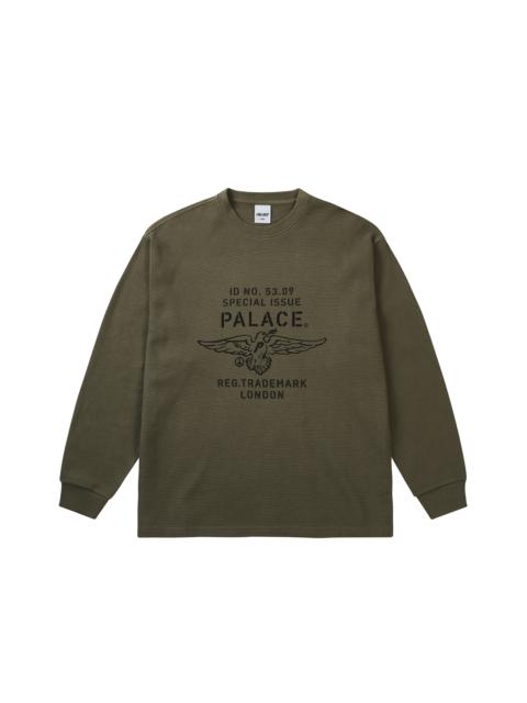 PALACE DOVE STAMP WAFFLE LONGSLEEVE ARMY OLIVE