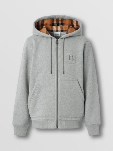 Burberry Letter Graphic Cotton Blend Hooded Top