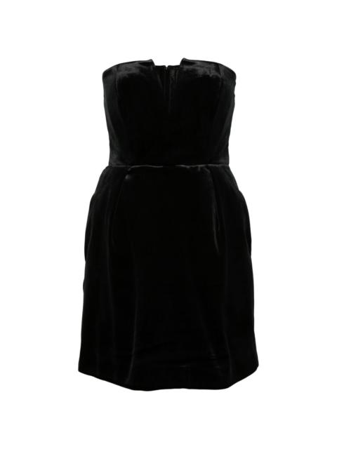 ROLAND MOURET velvet mini dress