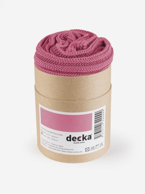 Iron Heart DEC-CAS-FLM Decka Cased Heavyweight Plain Socks - Flamingo