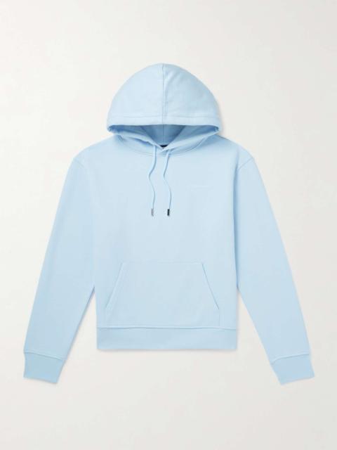 JACQUEMUS Brode Logo-Embroidered Organic Cotton-Jersey Hoodie