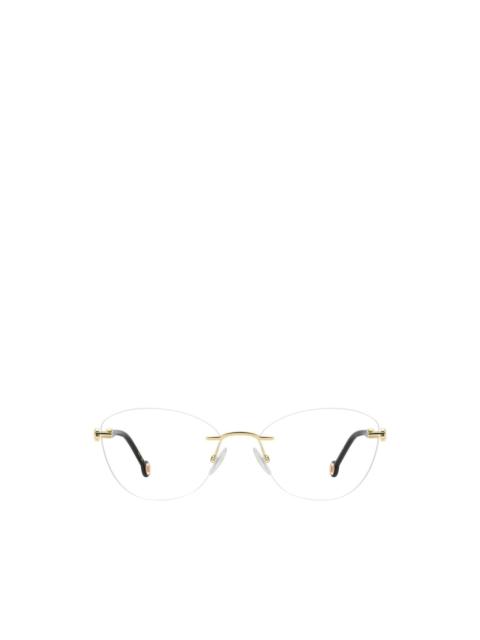 CAROLINA HERRERA rimless cat-eye glasses