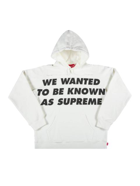 Supreme Known As Hooded Sweatshirt 'White'