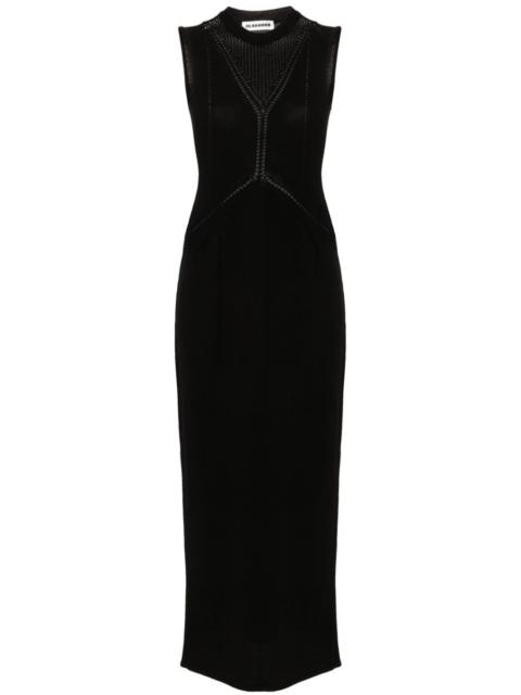 Jil Sander crew-neck knitted maxi dress