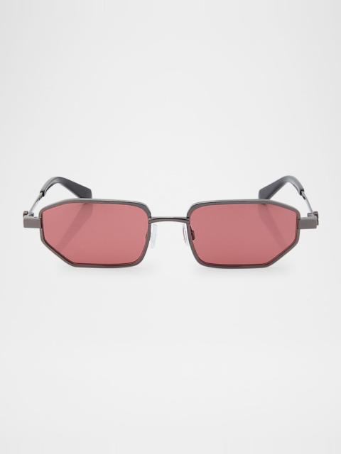 Off-White Men's Loa Metal Rectangle Sunglasses