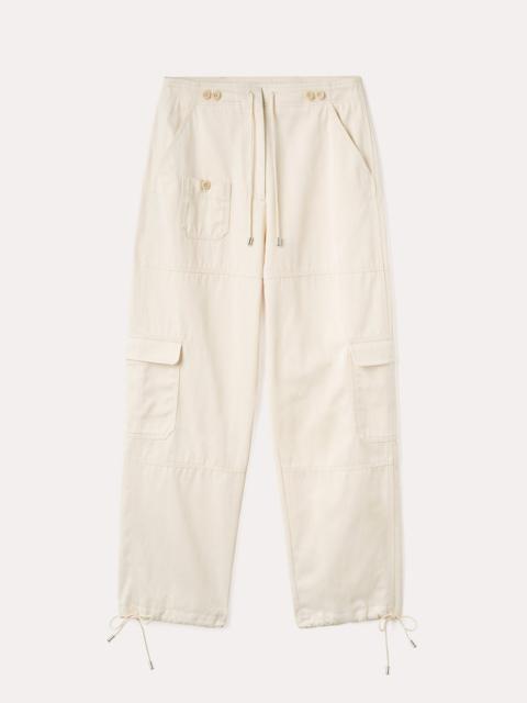 Totême Cotton cargo trousers ecru