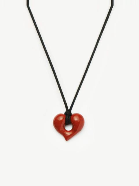 MISSOMA Molten Heart Jasper Pendant Cord Necklace