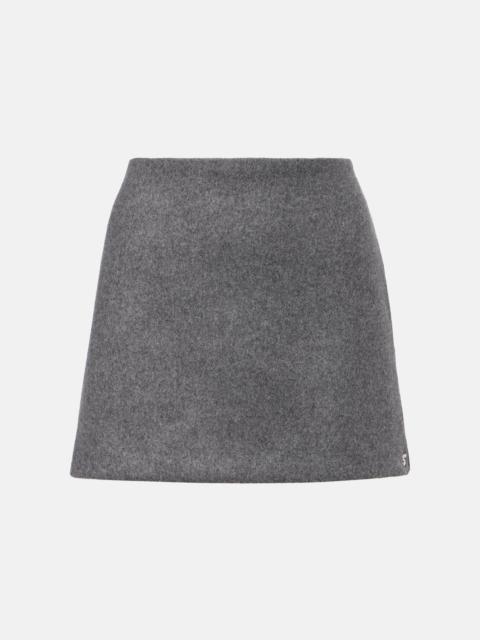 Poggio virgin wool miniskirt