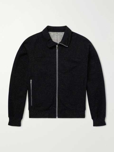 Rick Owens Wool and Cotton-Blend Zip-Up Sweater