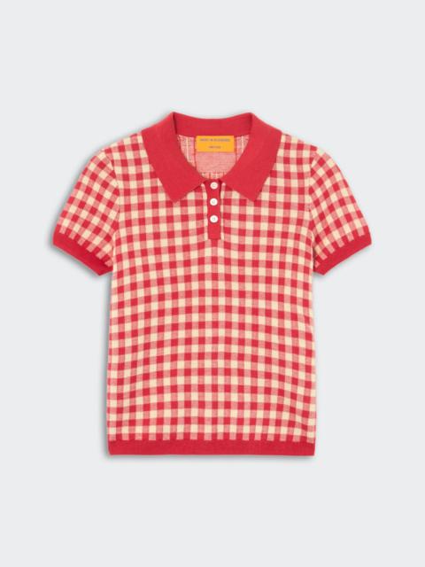 GUEST IN RESIDENCE Gingham Shrunken Polo