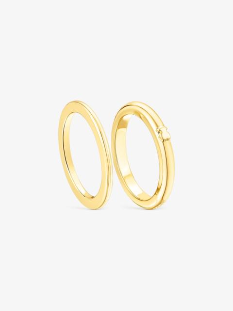 TOUS Pack of silver vermeil TOUS Fellow Rings