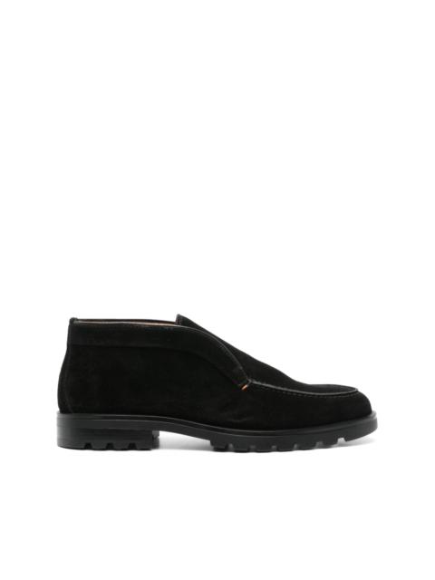 Santoni slip-on suede boots