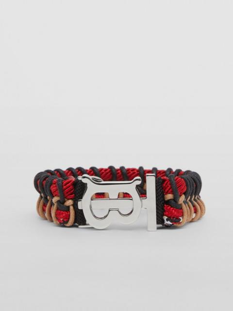 Burberry Monogram Motif Palladium-plated Bracelet