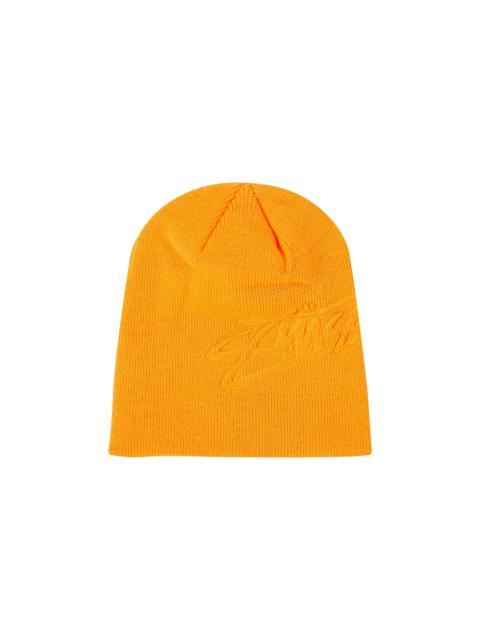 Stussy Embossed Smooth Stock Skullcap 'Orange'