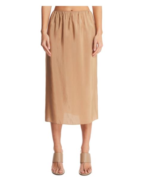 Carven Beige Silk Skirt