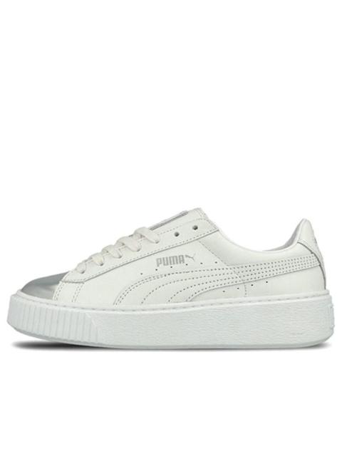 PUMA (WMNS) PUMA Basket Skate shoes 'White Silver' 366169-01