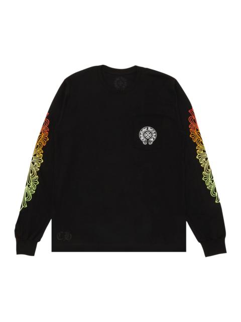 Chrome Hearts Chrome Hearts Floral Sleeve Gradient Long-Sleeve T-Shirt 'Black'