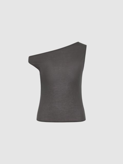 ST. AGNI Fine Jersey Asymm Top - Soot