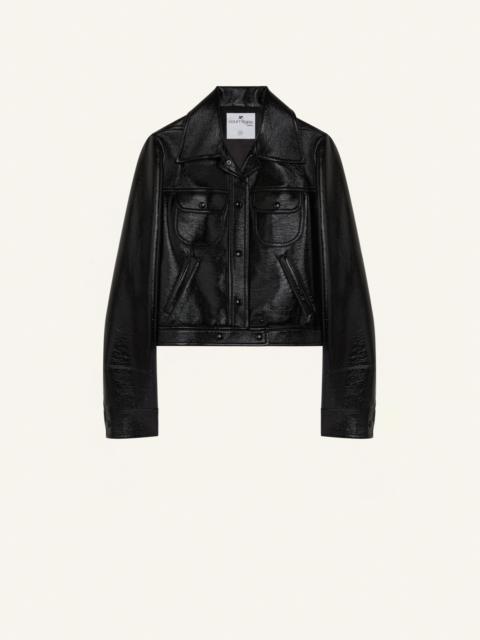 courrèges VINYL TRUCKER JACKET