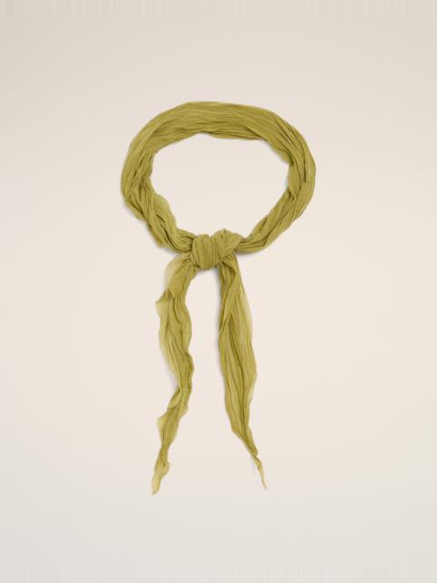 AMI Paris GREEN POLYESTER CRUMPLED GAVROCHE