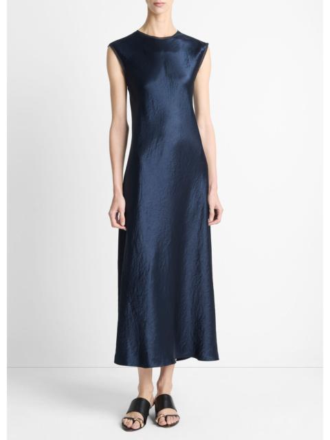 Vince Satin Cap-Sleeve Slip Dress
