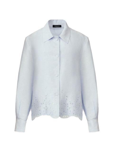 FABIANA FILIPPI scalloped embroidered shirt